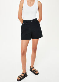 High Waist Denim Short