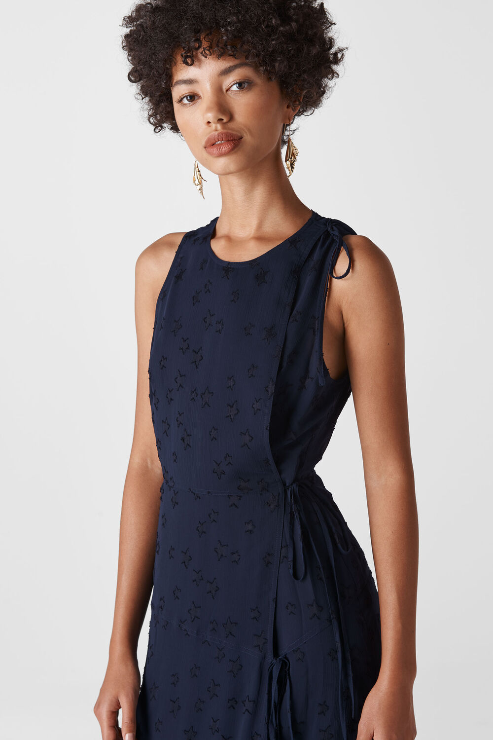 Adriane Star Jacquard Dress
