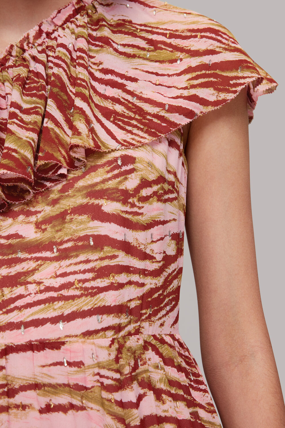 Clouded Tiger Asymmetric Dress