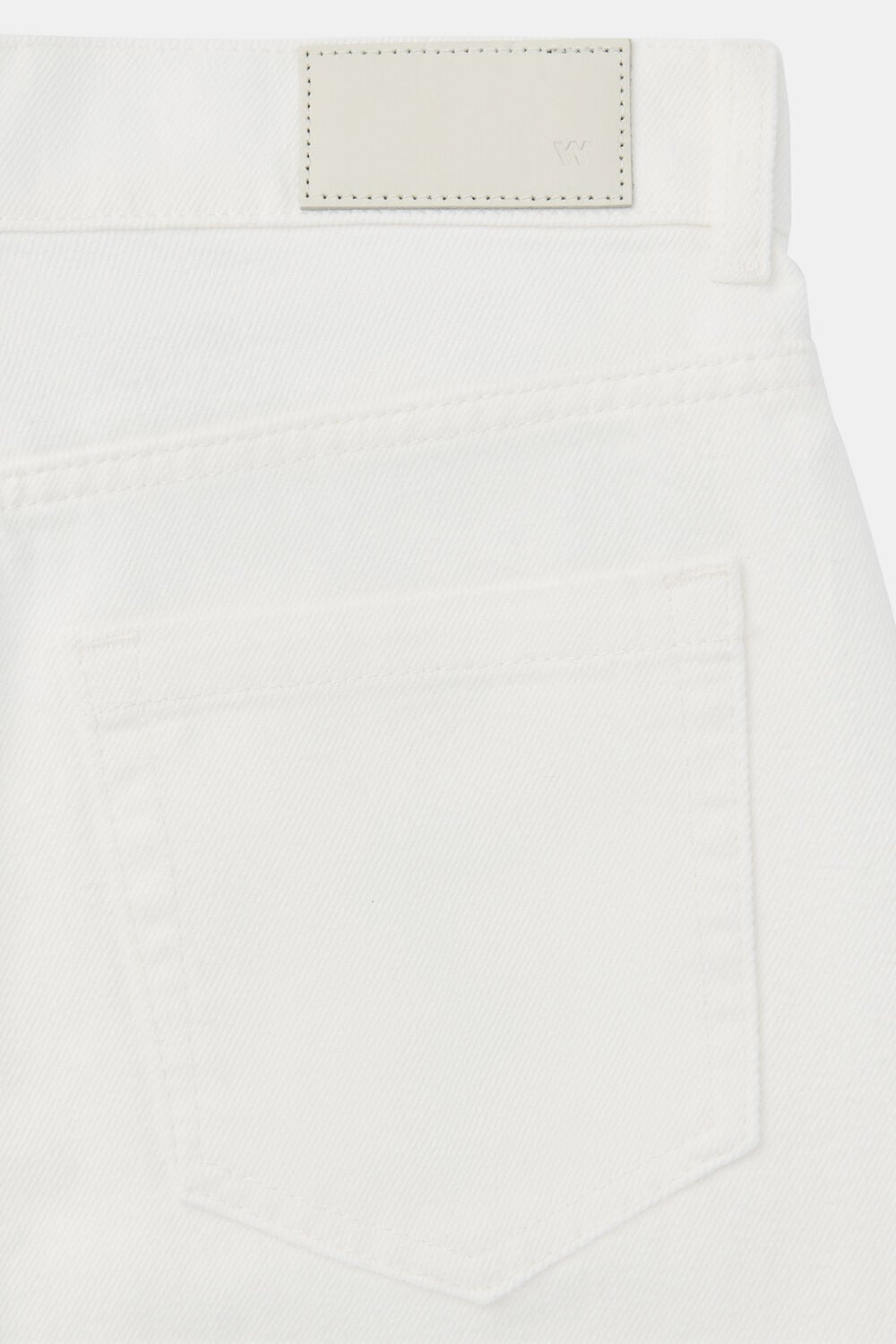 White Authentic Barrel Leg Jean