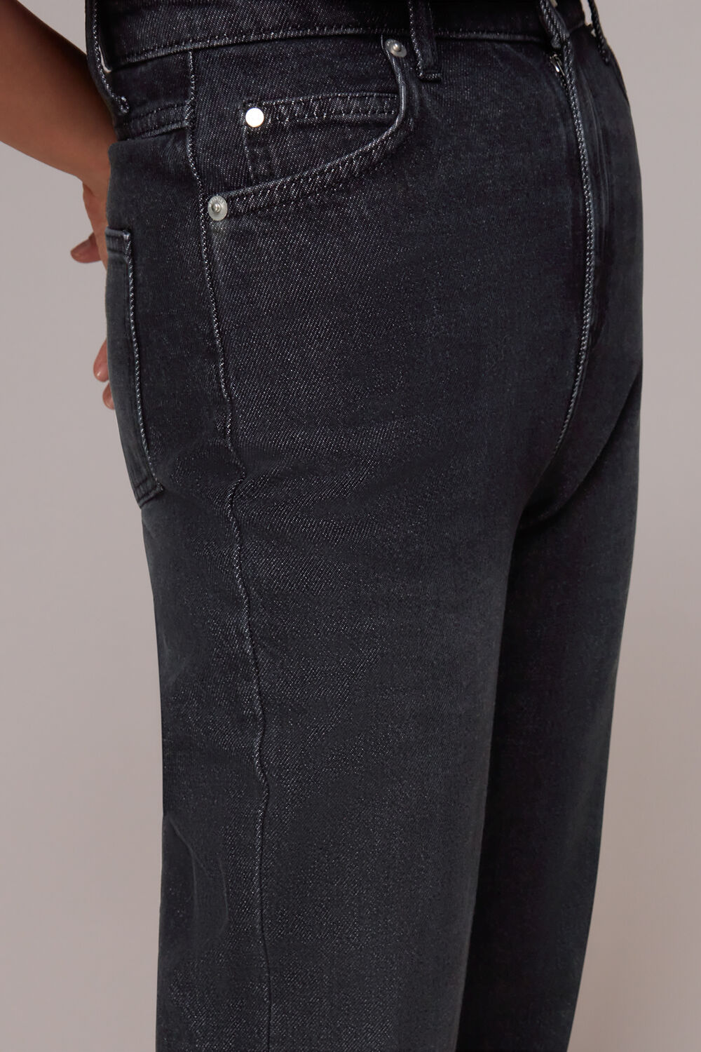 Black Authentic Mom Jean