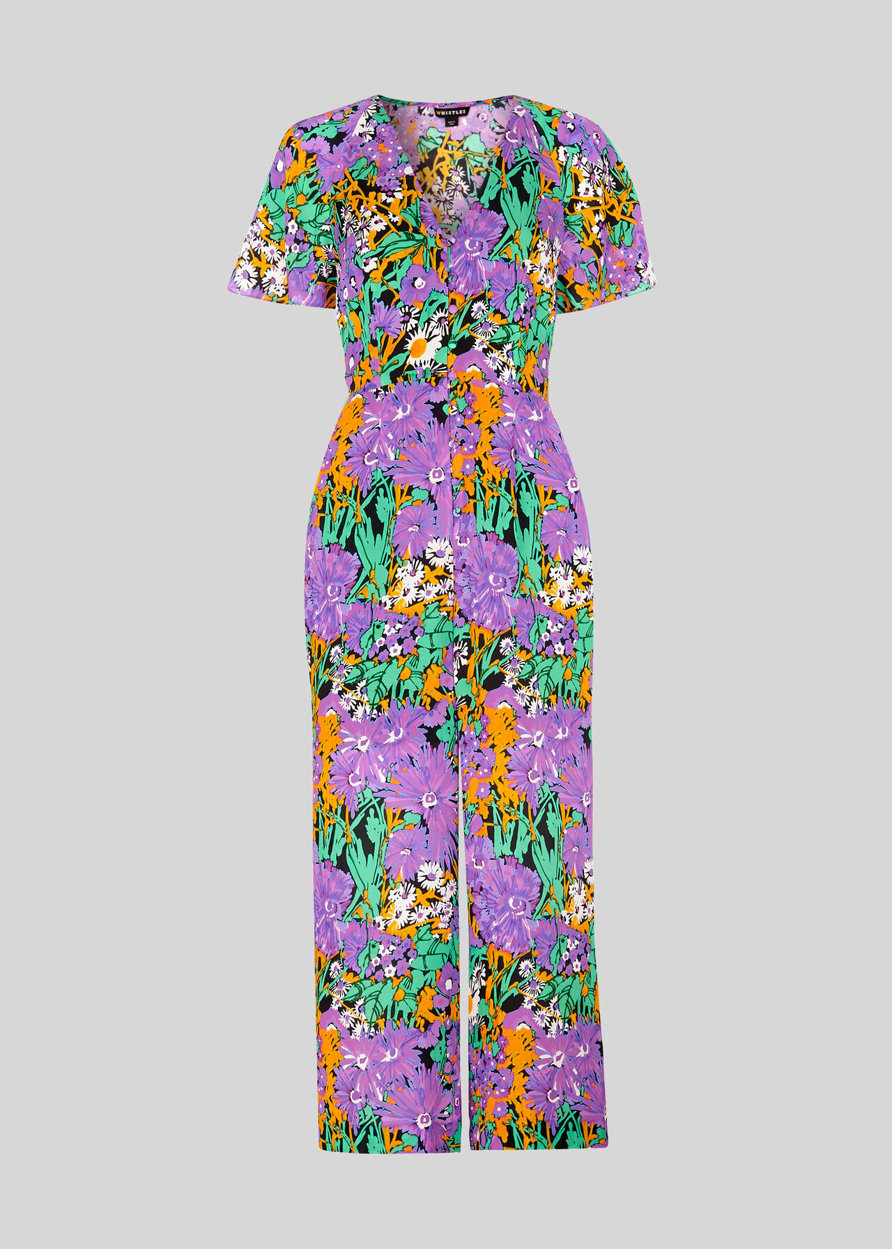 Simone Floral Print Jumpsuit Multicolour