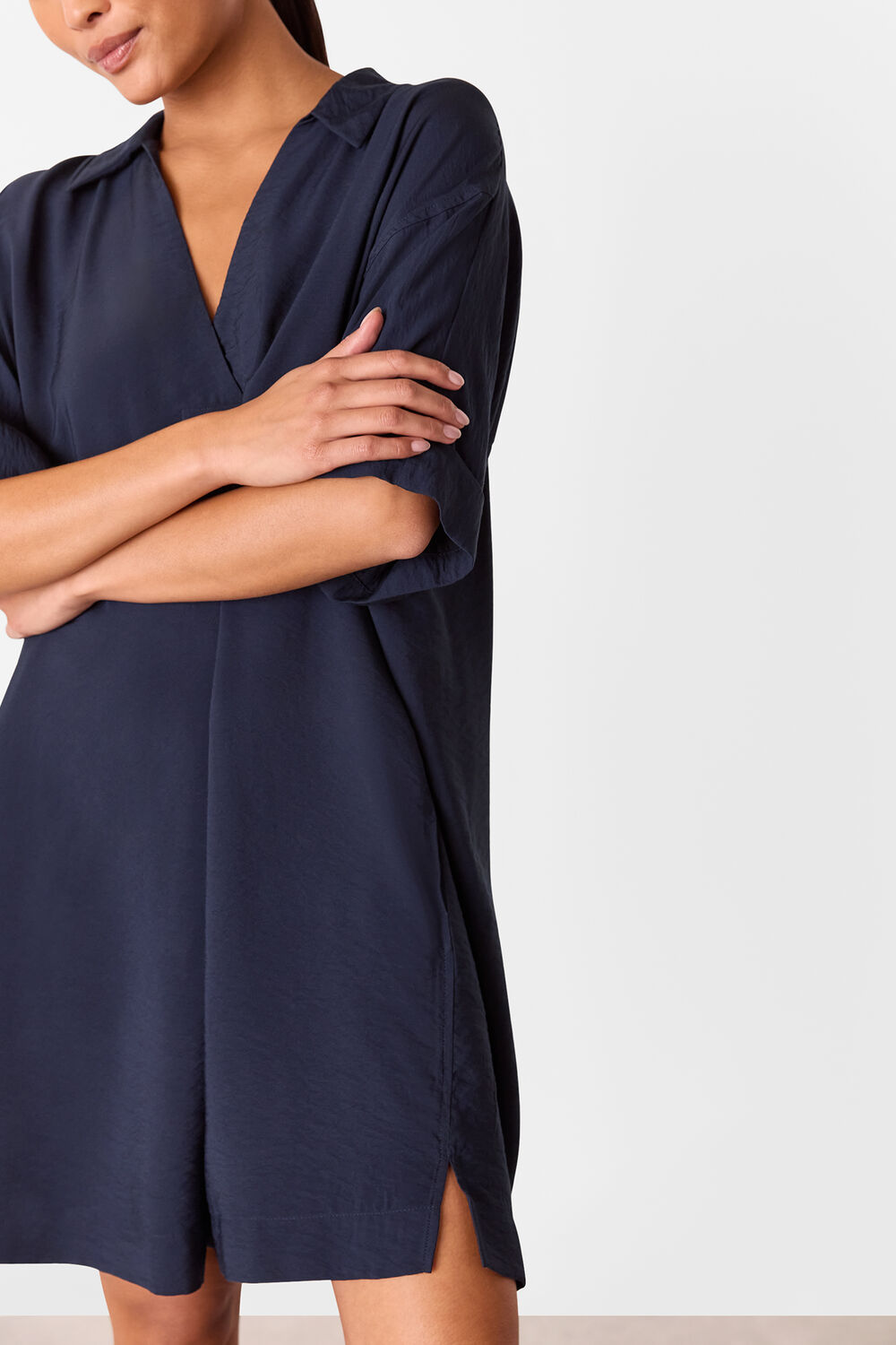 Navy Petite Melanie Dress