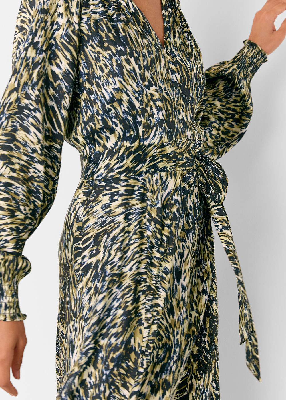 Leopard Swirl Midi Dress