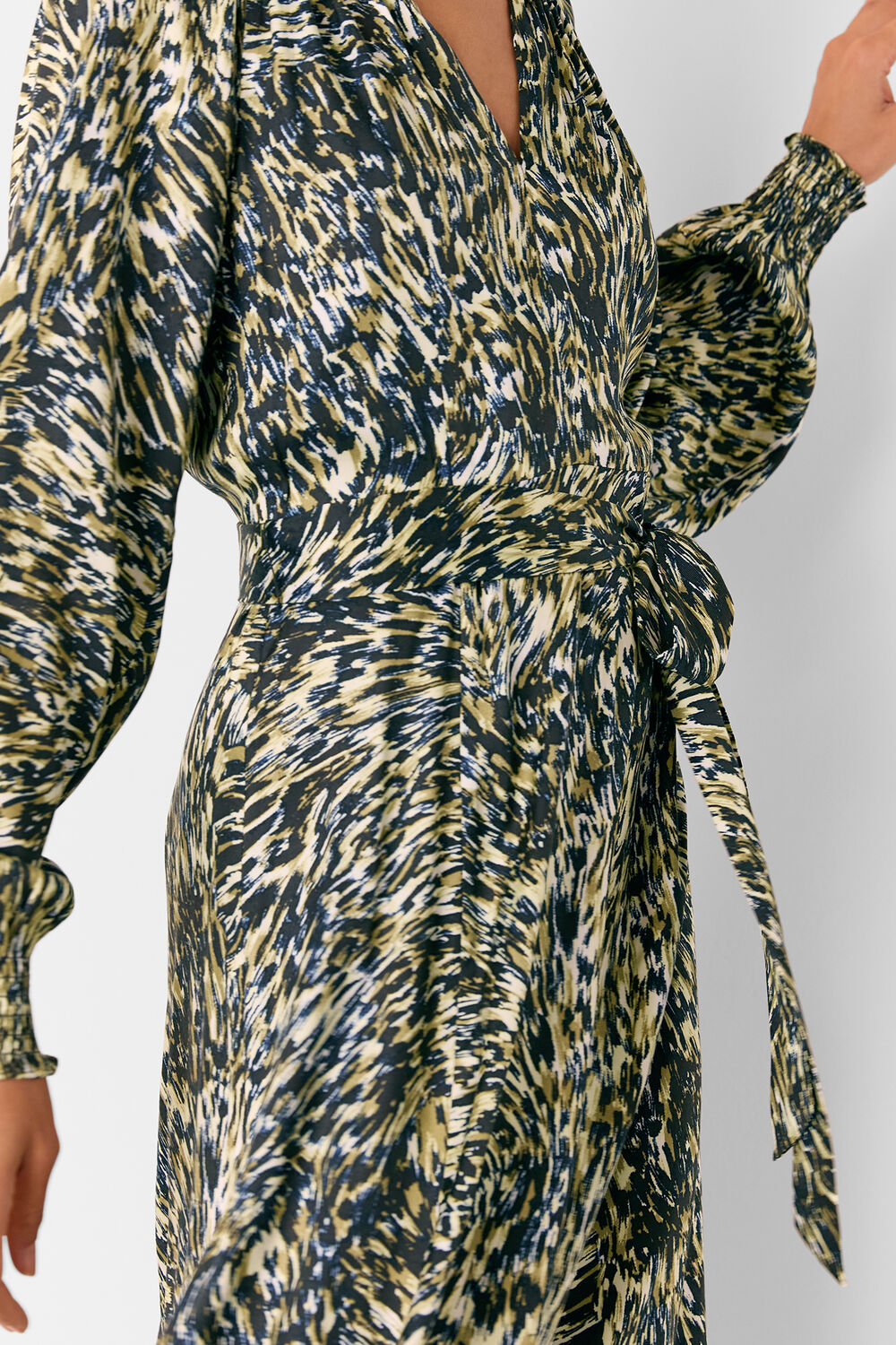 Leopard Swirl Midi Dress