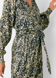 Leopard Swirl Midi Dress