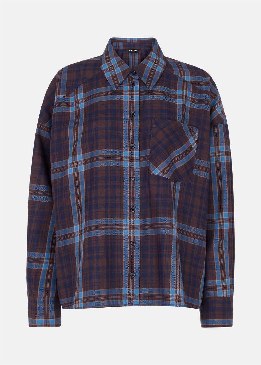 Checked Brushed Cotton Shirt