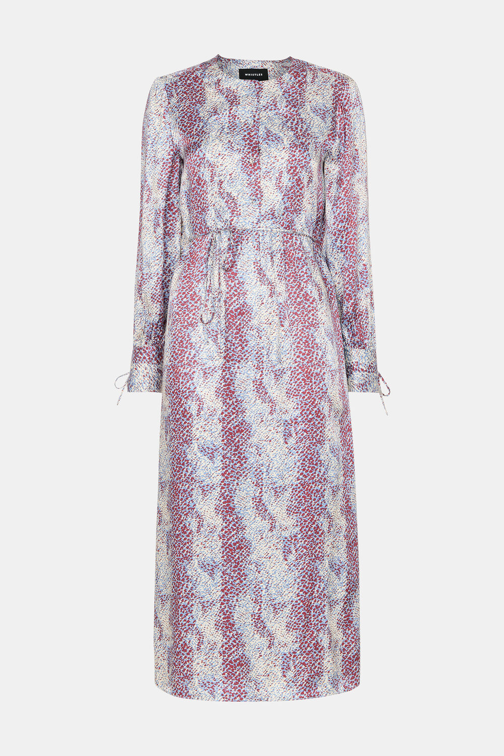 Multicolour Petite Mottled Snake Print Midi Dress