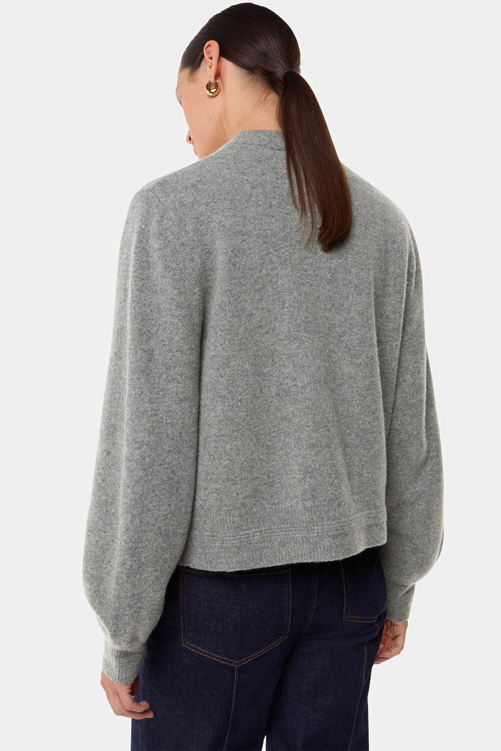 Zip Front Bomber Knit