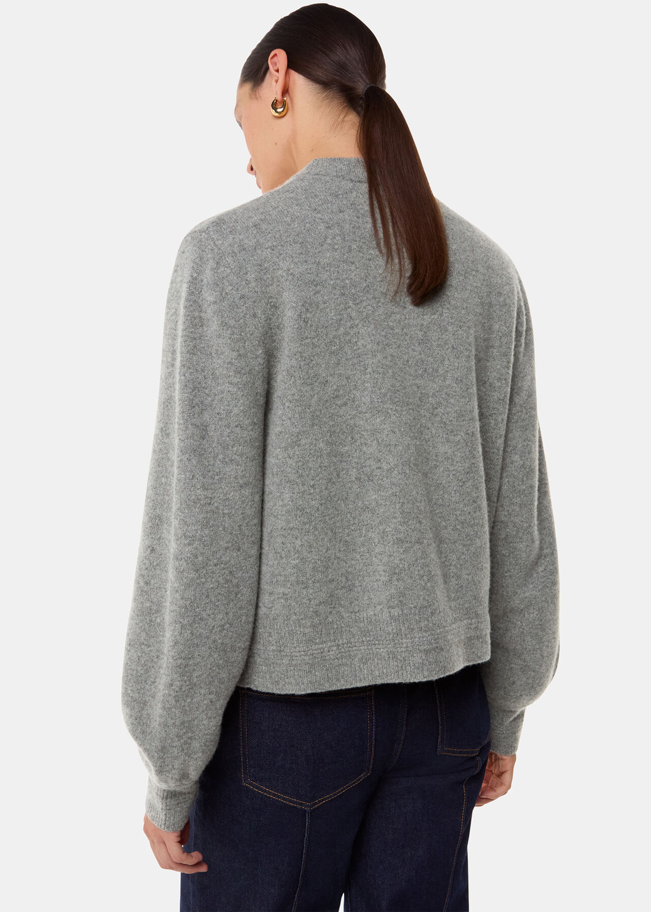 Zip Front Bomber Knit