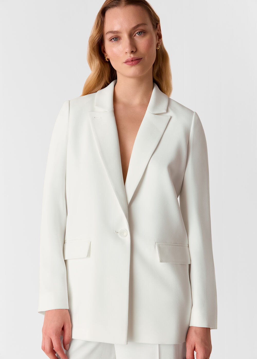 Whistles Andie Wedding Blazer Ivory/Multi Size 16