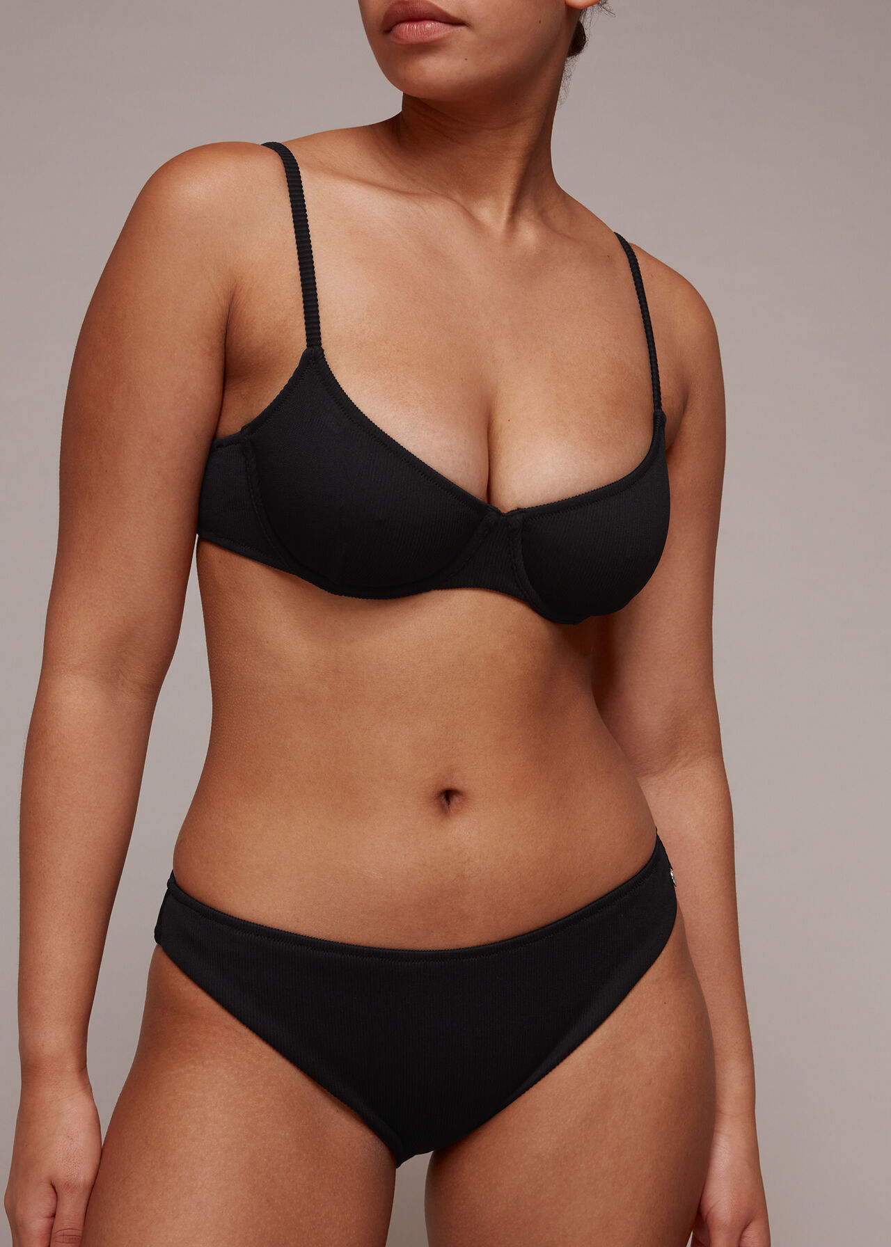 Ribbed Underwire Bikini Top