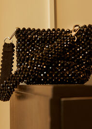 Martha Beaded Bucket Bag