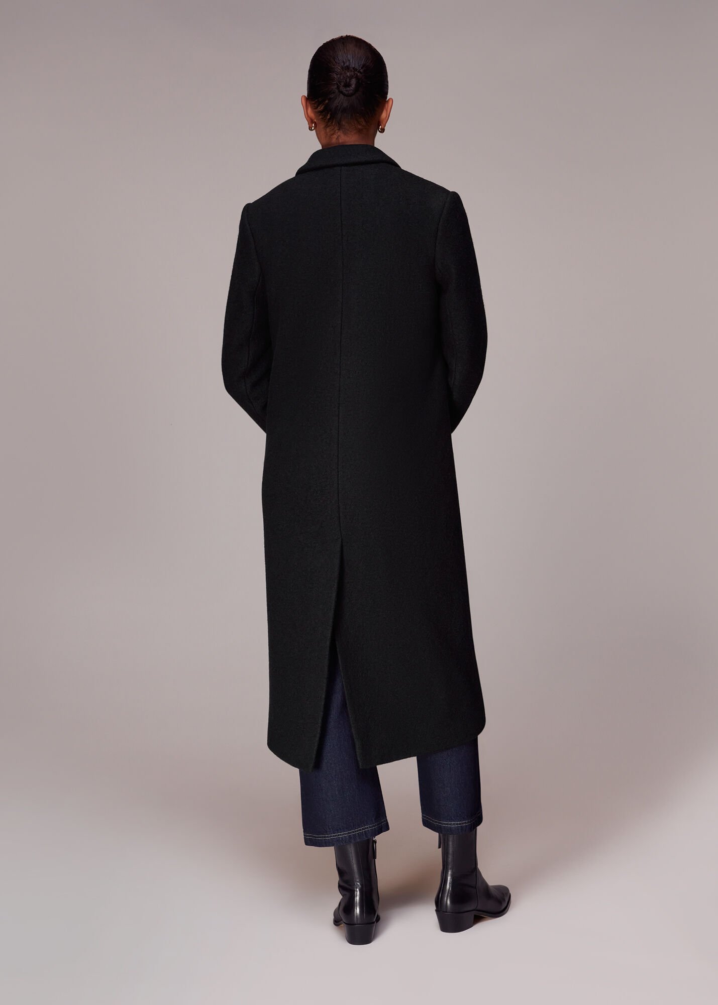 Mens longline wool coat sale