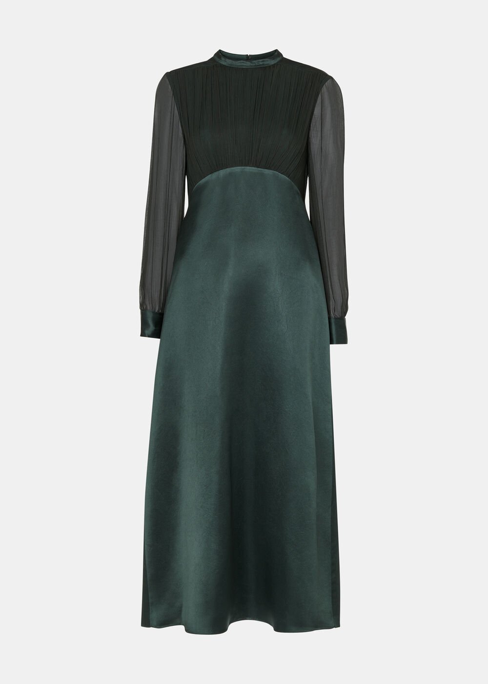 Gathered Bodice Maxi Dress