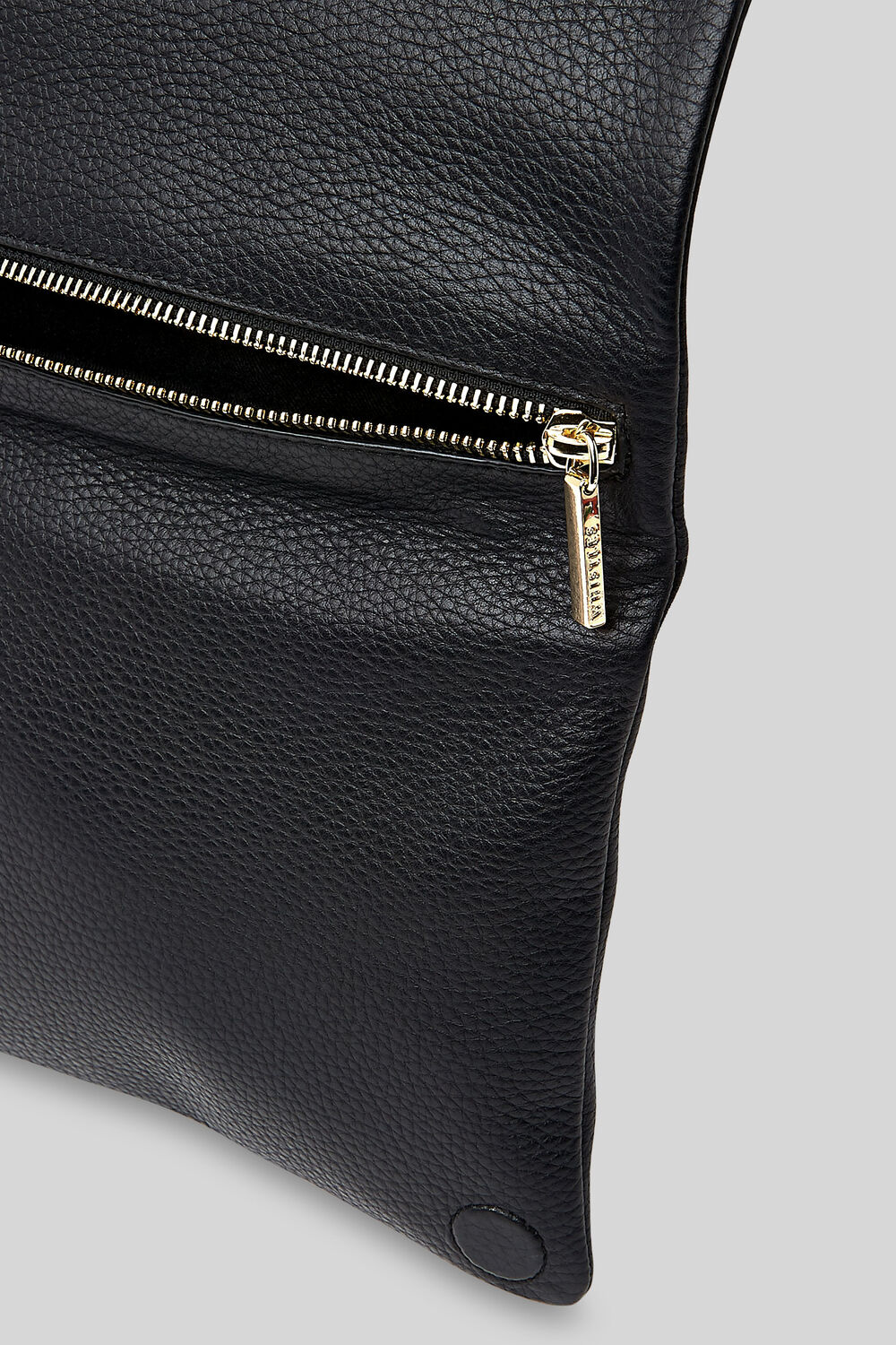 Nala Chain Foldover Clutch Black