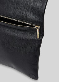 Nala Chain Foldover Clutch Black