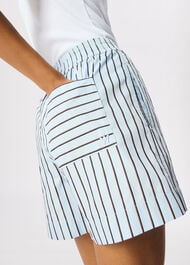 Cotton Poplin Stripe Short