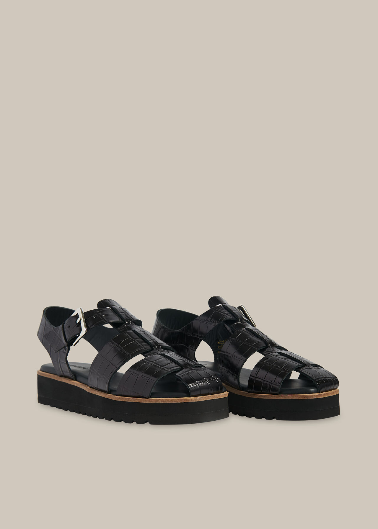 Kendra Croc Sandal