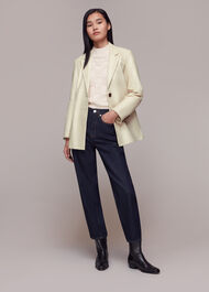 Stina Leather Blazer