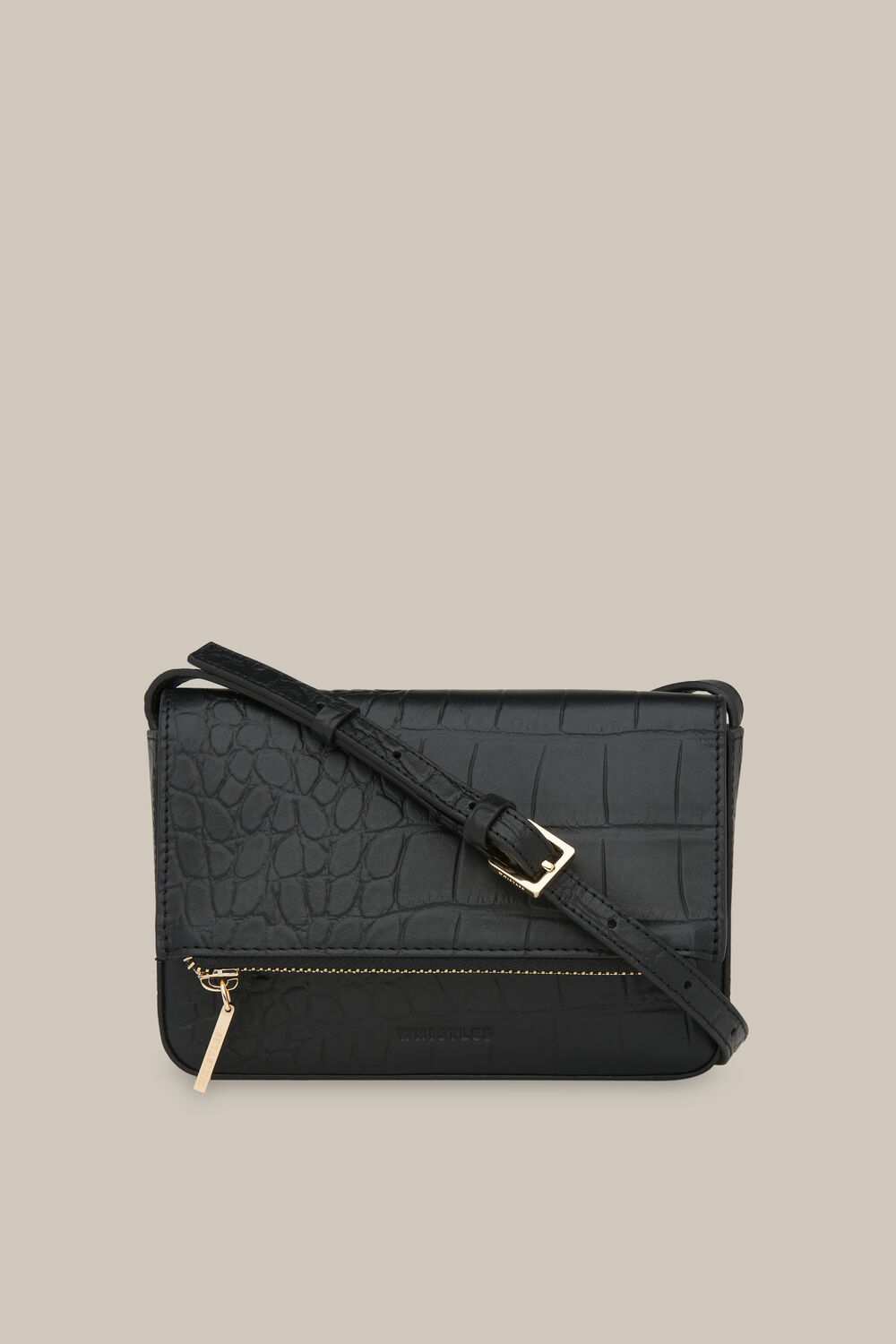 Luca Croc Foldover Bag
