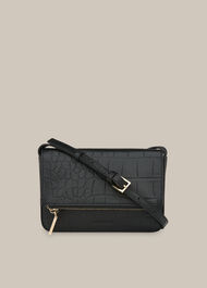 Luca Croc Foldover Bag
