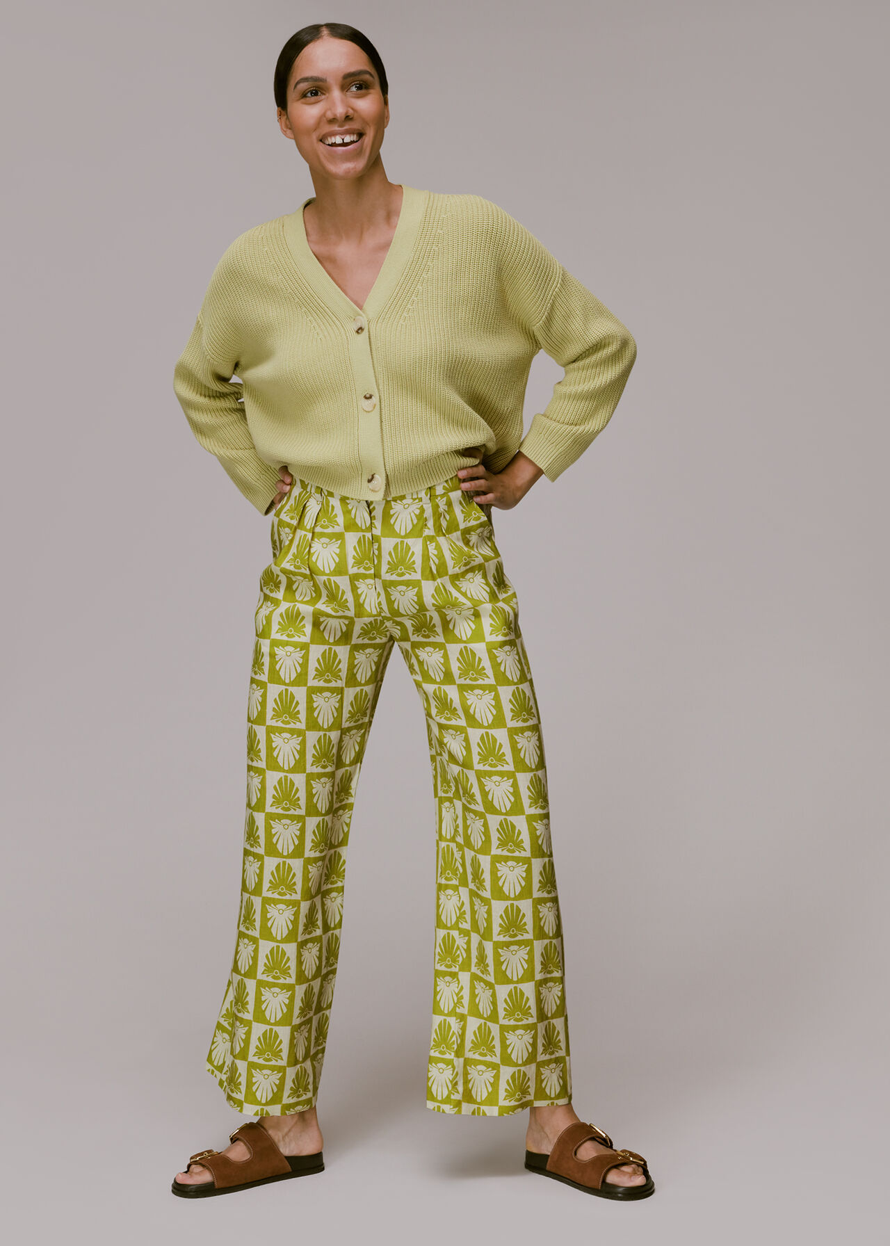 Checkerboard Shells Trouser