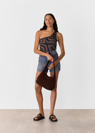 Swirl Print Swimsuit