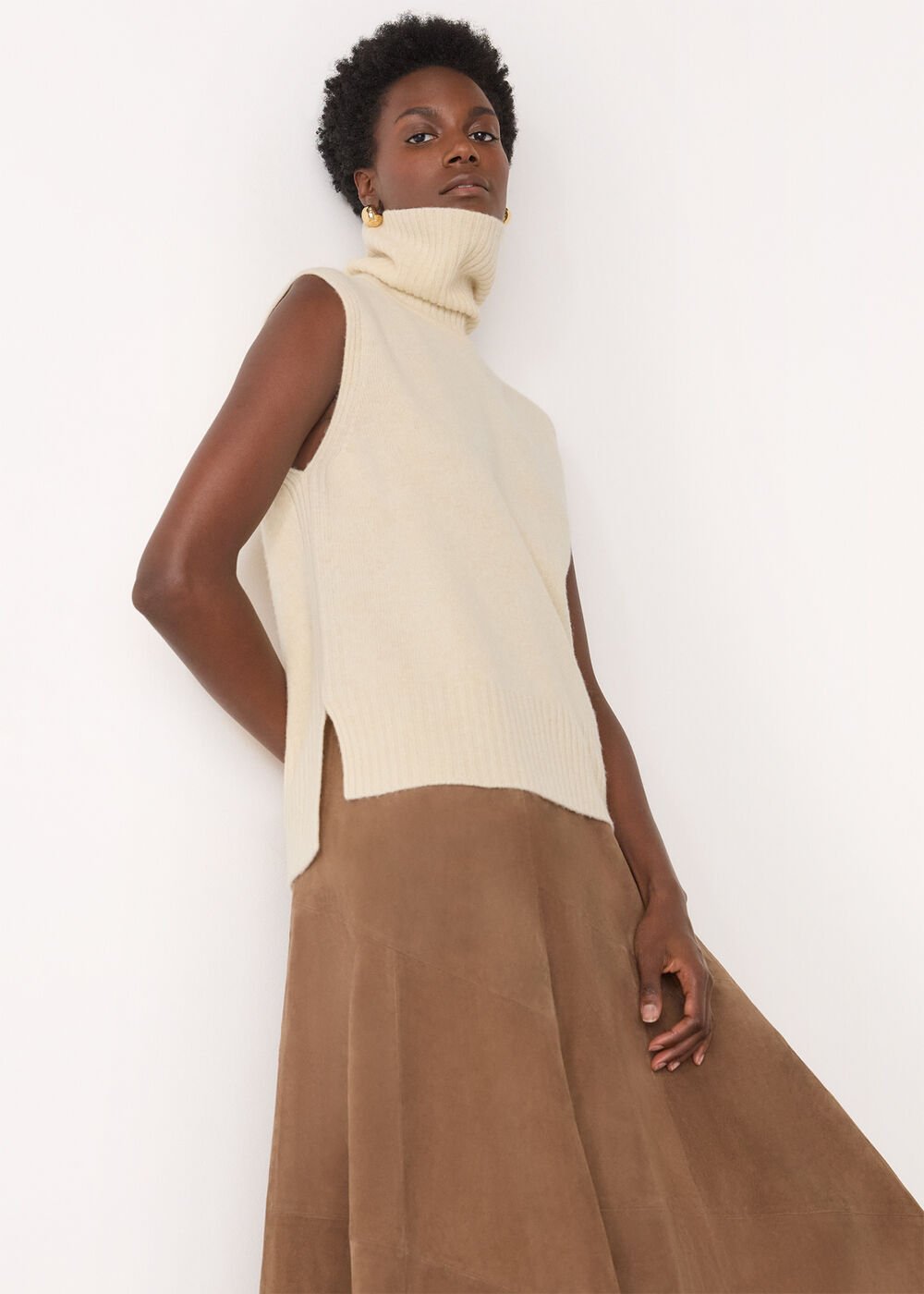 Roll Neck Detail Tank