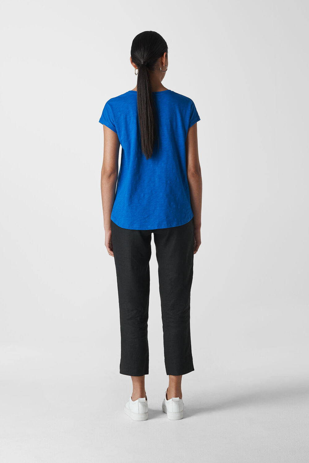 Minimal Cap sleeve Tee Blue