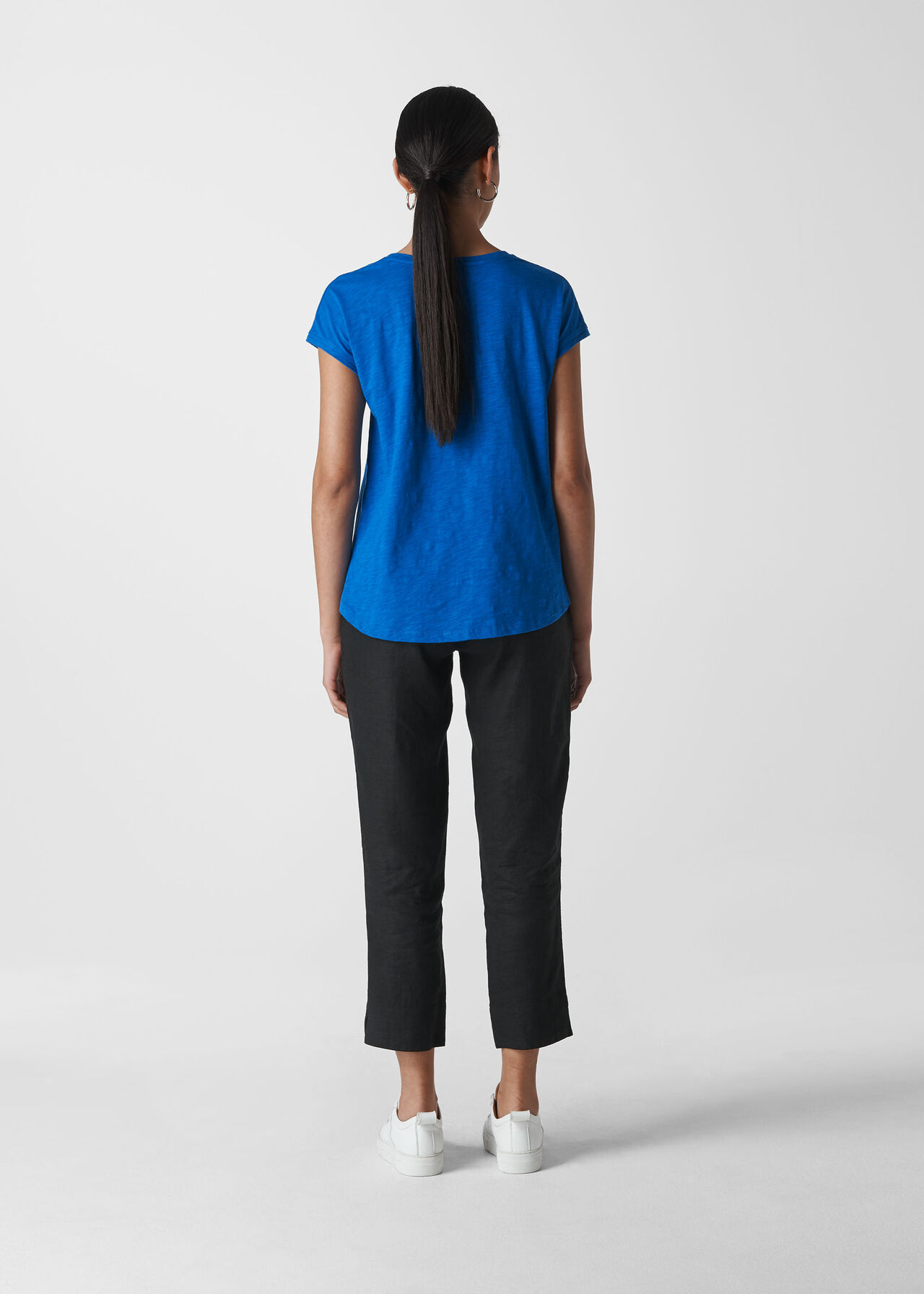 Minimal Cap sleeve Tee Blue