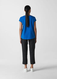 Minimal Cap sleeve Tee Blue