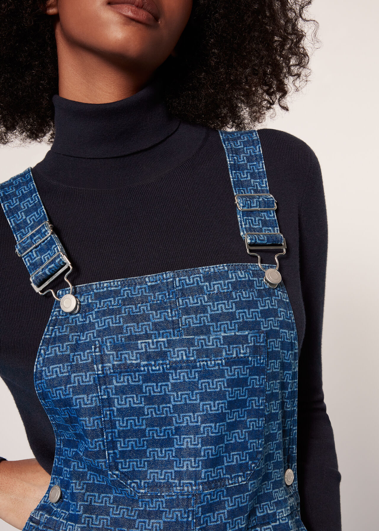 Tangle Check Denim Dungaree