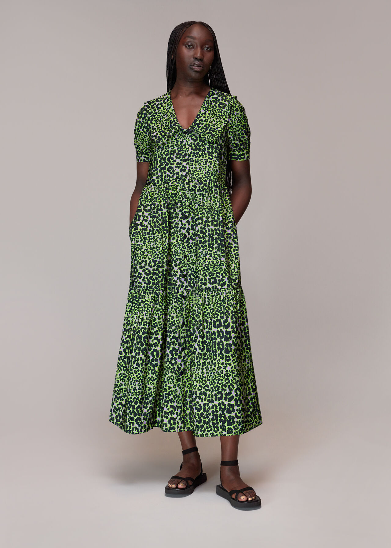 Fluro Animal Collar Dress