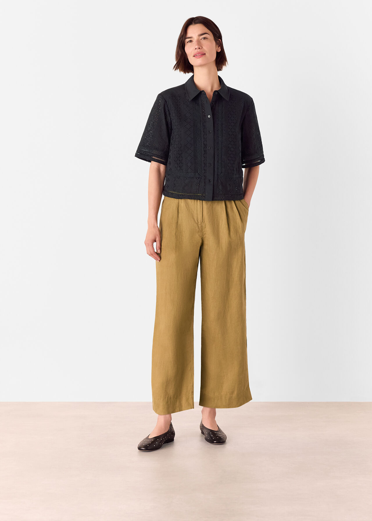 Broderie Cotton Shirt