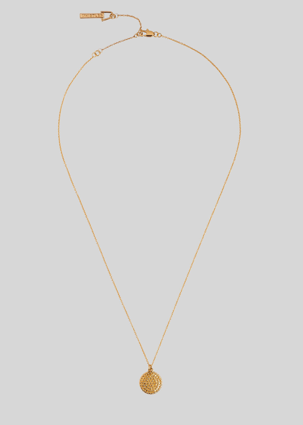 Seed Bead Disc Necklace Gold/Multi