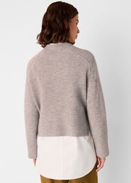Aria Wool Mix Crew Knit