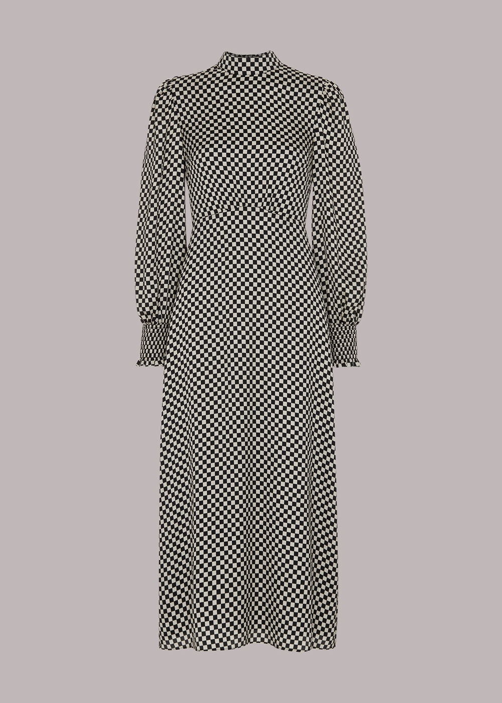 Darcie Checkerboard Midi Dress