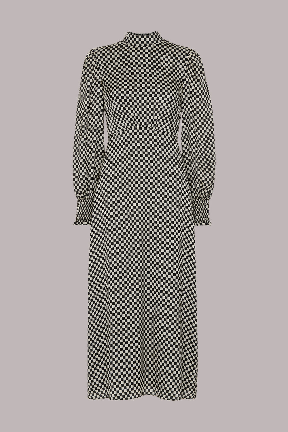 Darcie Checkerboard Midi Dress