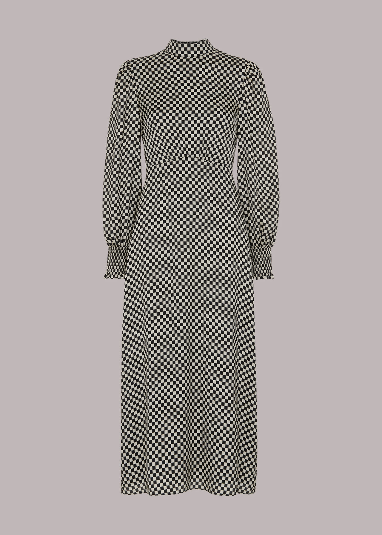 Darcie Checkerboard Midi Dress
