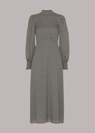 Darcie Checkerboard Midi Dress