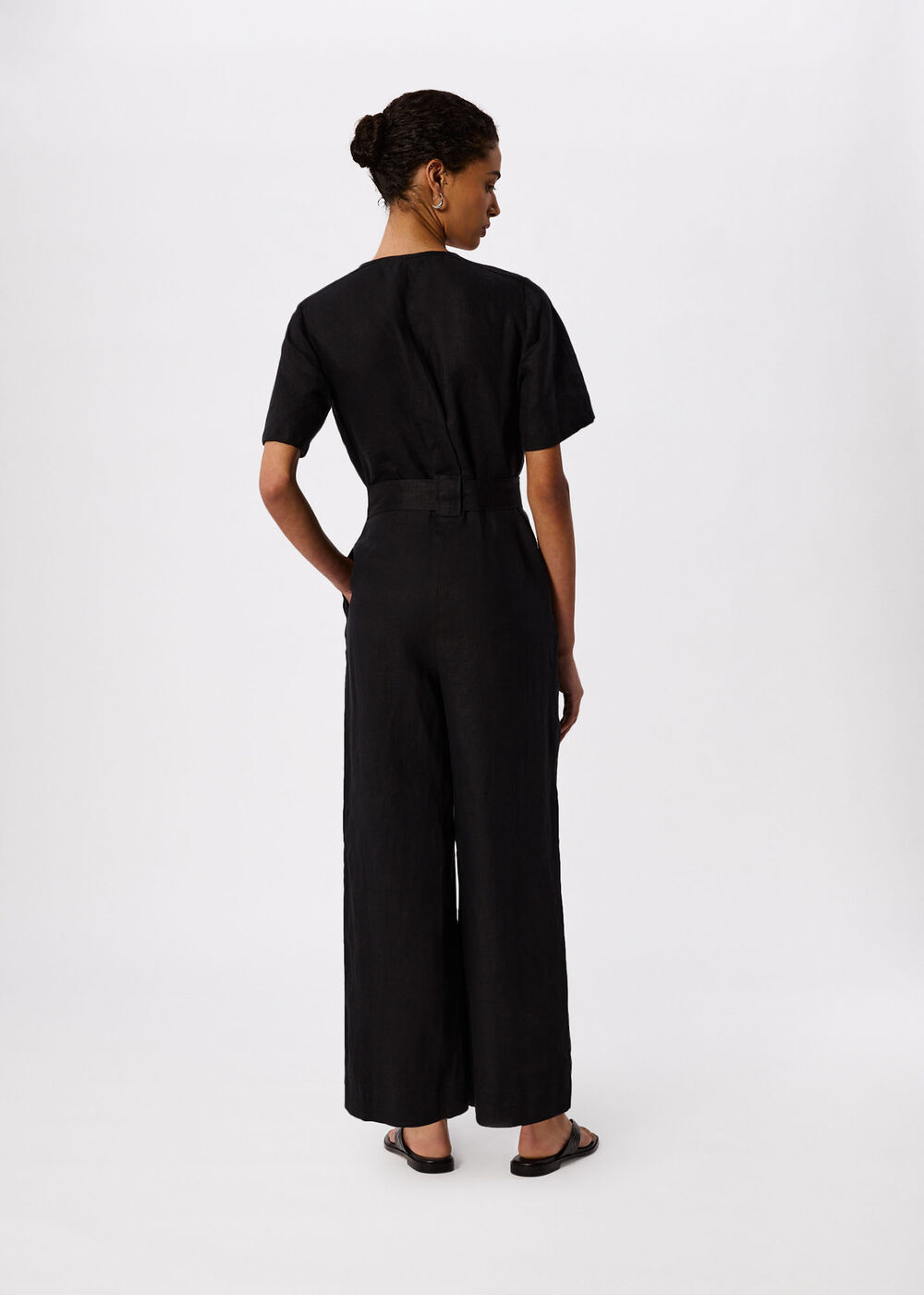 Fiona Linen Button Jumpsuit