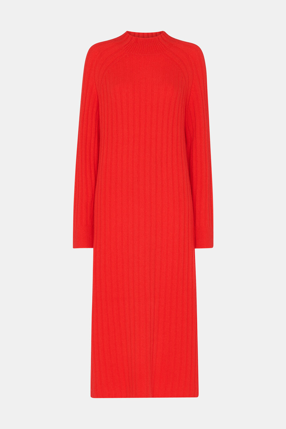 Petite Ribbed Knitted Midi Dress