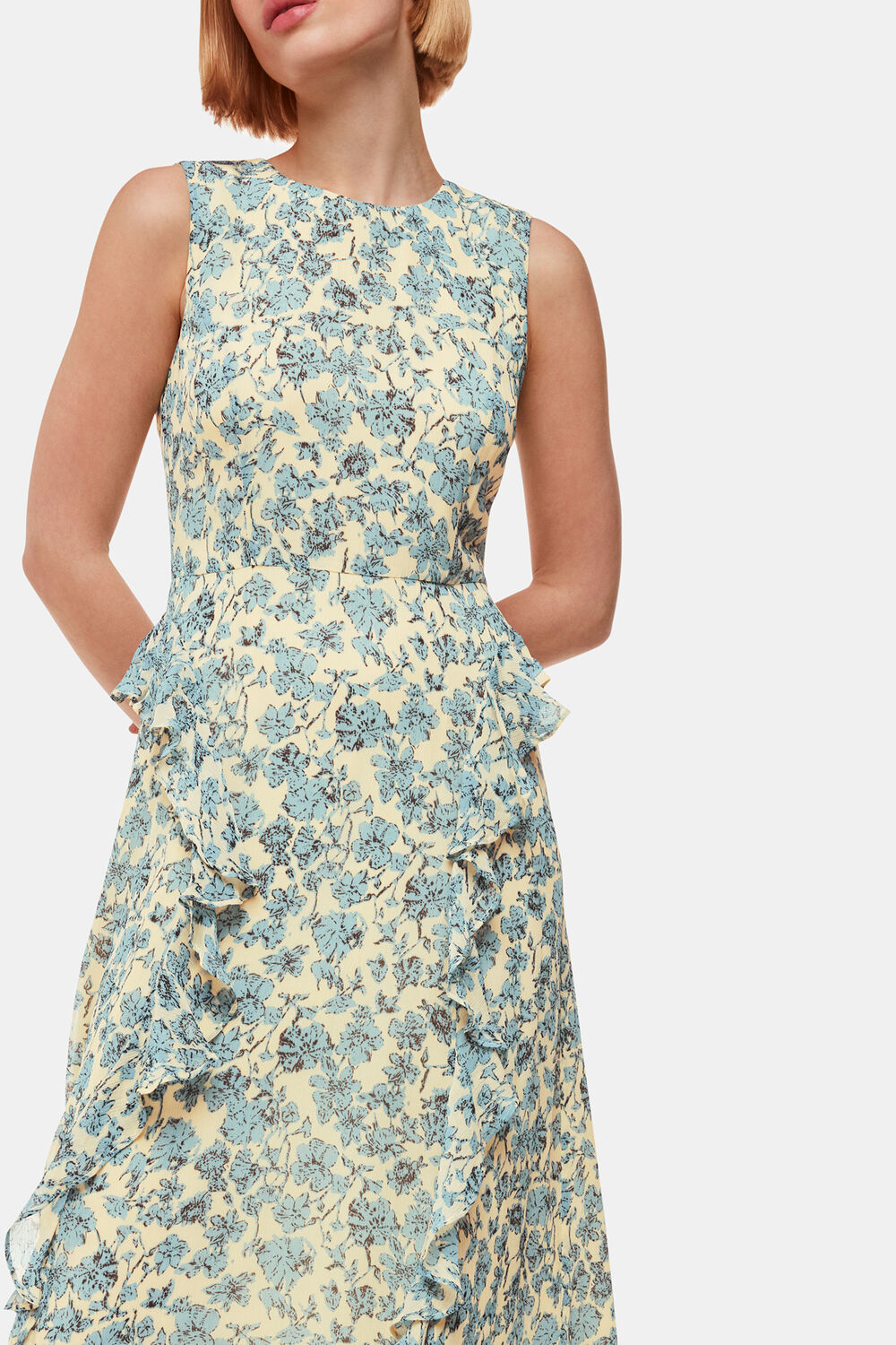 Blue Shaded Floral Nellie Dress