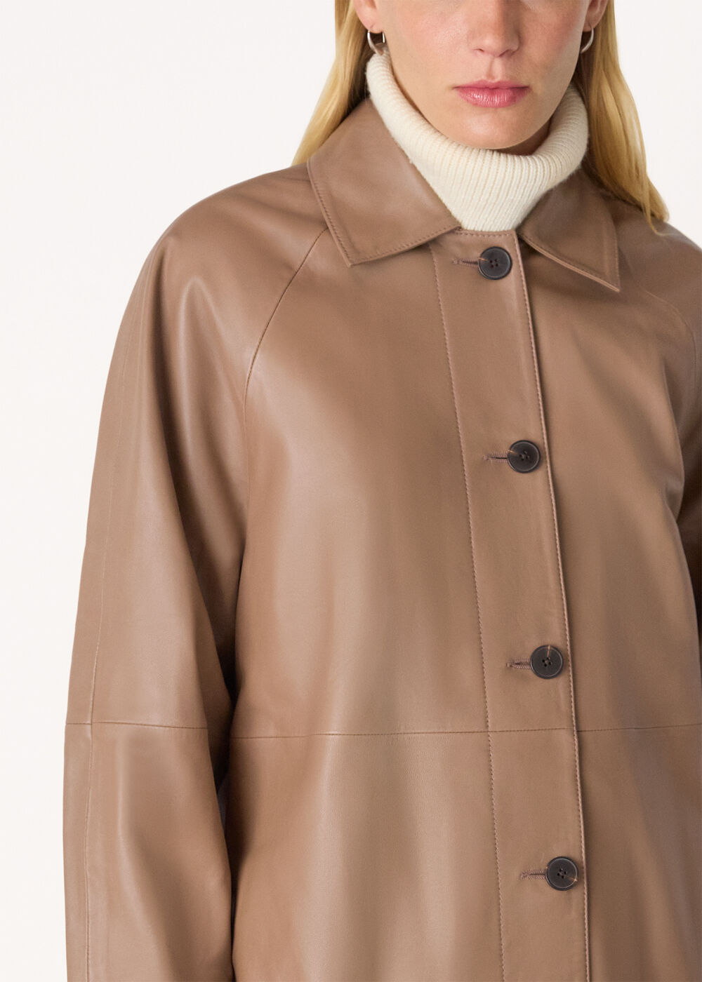 Leather Car Coat
