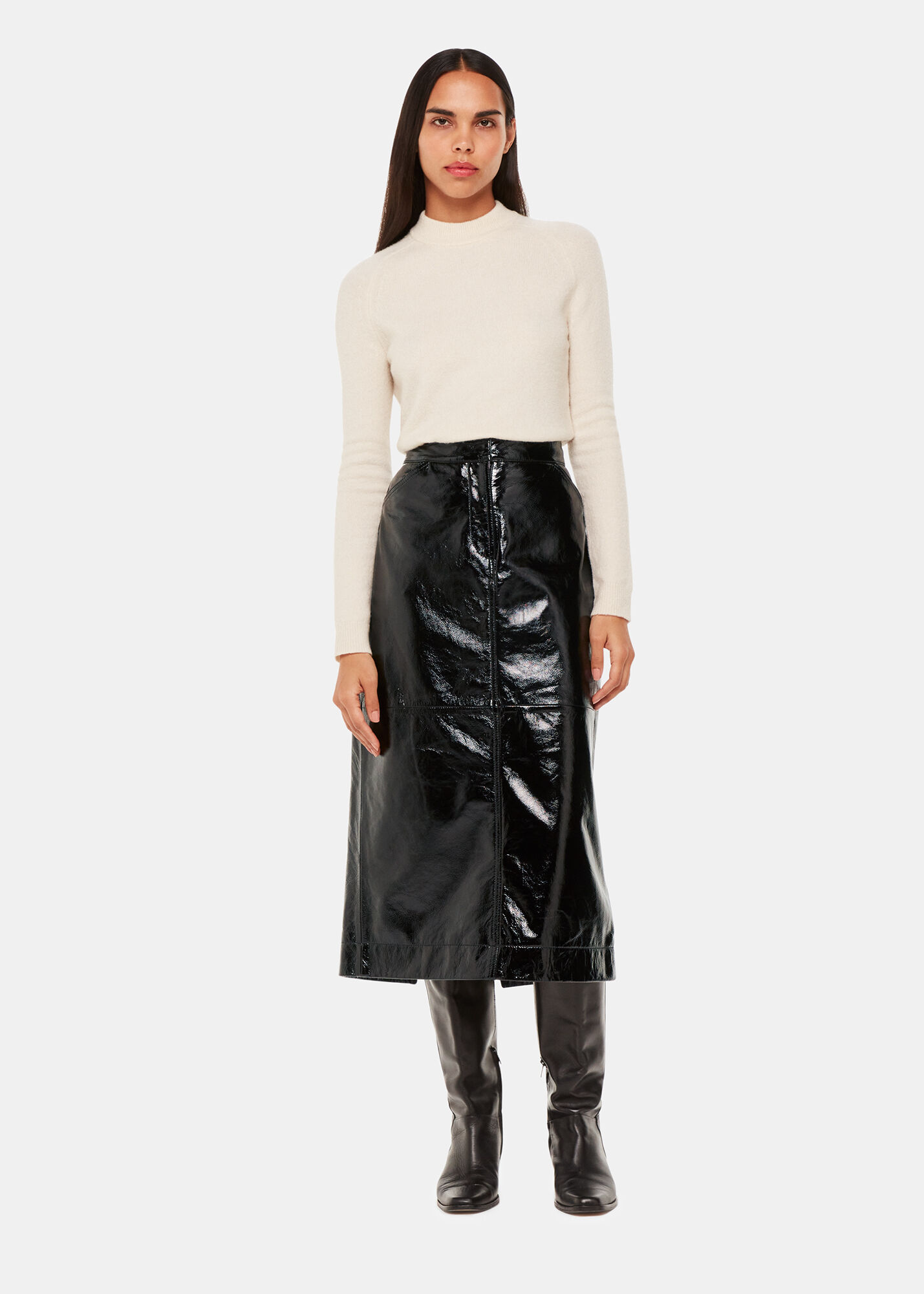 Leather pencil sales skirt whistles