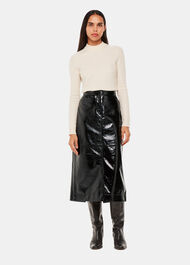 Rachel Patent Leather Skirt