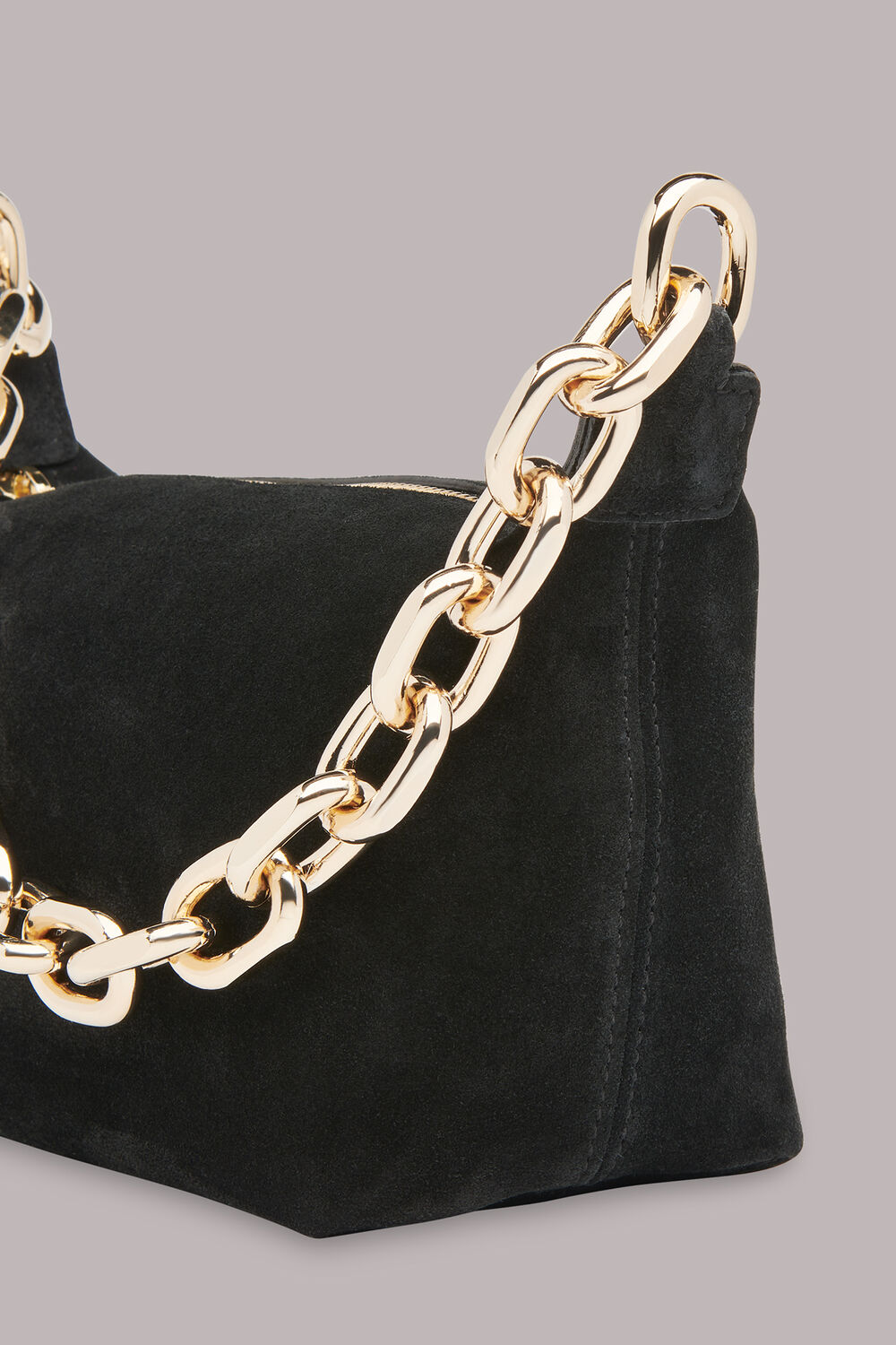 Naia Suede Chain Bag