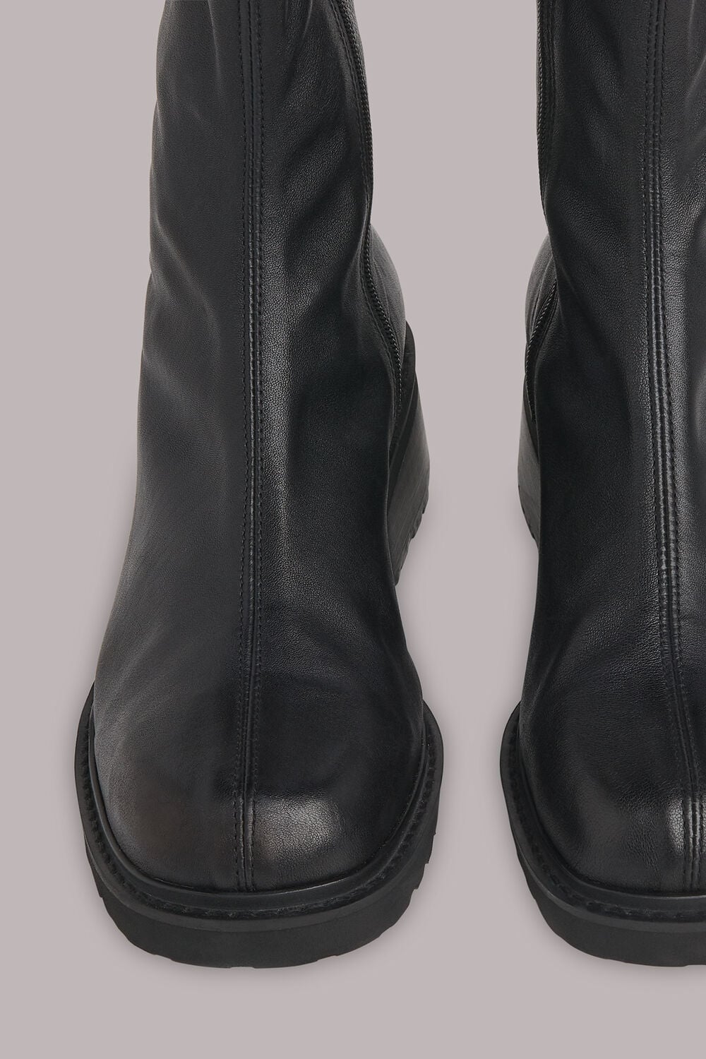 Black Paige Stretch Sock Boot
