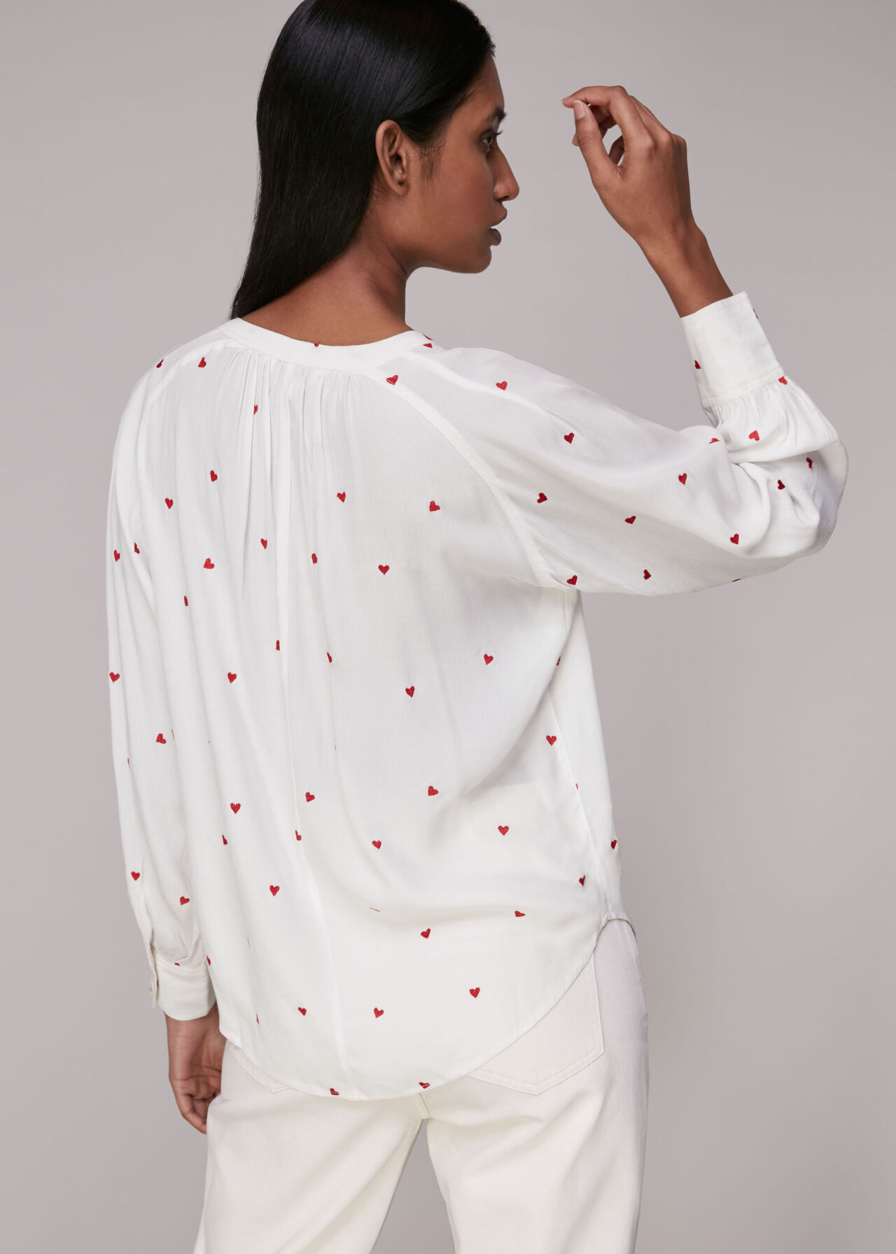 Heart Embroidered Top